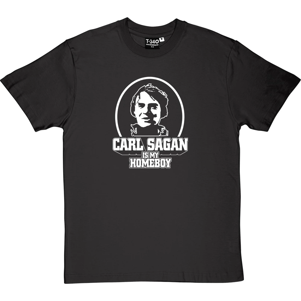 Carl Sagan Is My Homeboy T-Shirt 2 Carl Sagan Is My Homeboy T-Shirt - Image 2
