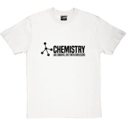 Chemistry: Like Cooking, Only With Explosions T-Shirt -Tshirt Store chemistry cooking tshirt 1 whitetshirt