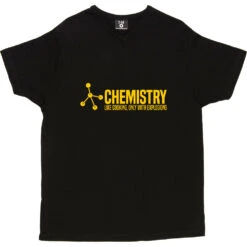 Chemistry: Like Cooking, Only With Explosions T-Shirt -Tshirt Store chemistry cooking tshirt 6 black mens v neck tshirt