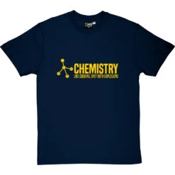Chemistry: Like Cooking, Only With Explosions T-Shirt -Tshirt Store chemistry cooking tshirt 6 navybluetshirt