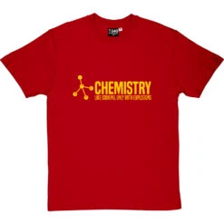 Chemistry: Like Cooking, Only With Explosions T-Shirt -Tshirt Store chemistry cooking tshirt 6 redtshirt