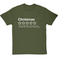 Christmas: 0 Stars T-Shirt -Tshirt Store christmas 0 stars tshirt 2 olivetshirt