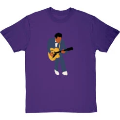 Chuck Berry T-Shirt -Tshirt Store chuck berry large print tshirt purpletshirt