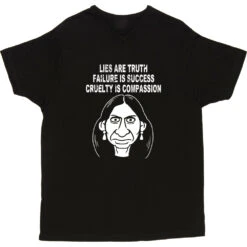 Suella Braverman "Cruelty Is Compassion" T-Shirt -Tshirt Store clive goddard suella braverman tshirt black mens v neck tshirt