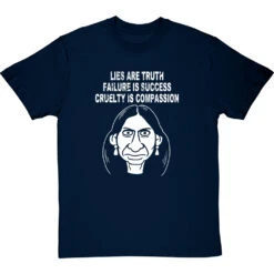Suella Braverman "Cruelty Is Compassion" T-Shirt -Tshirt Store clive goddard suella braverman tshirt navybluetshirt