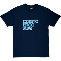 Cogito Ergo Sum T-Shirt -Tshirt Store cogitoergosum navybluetshirt