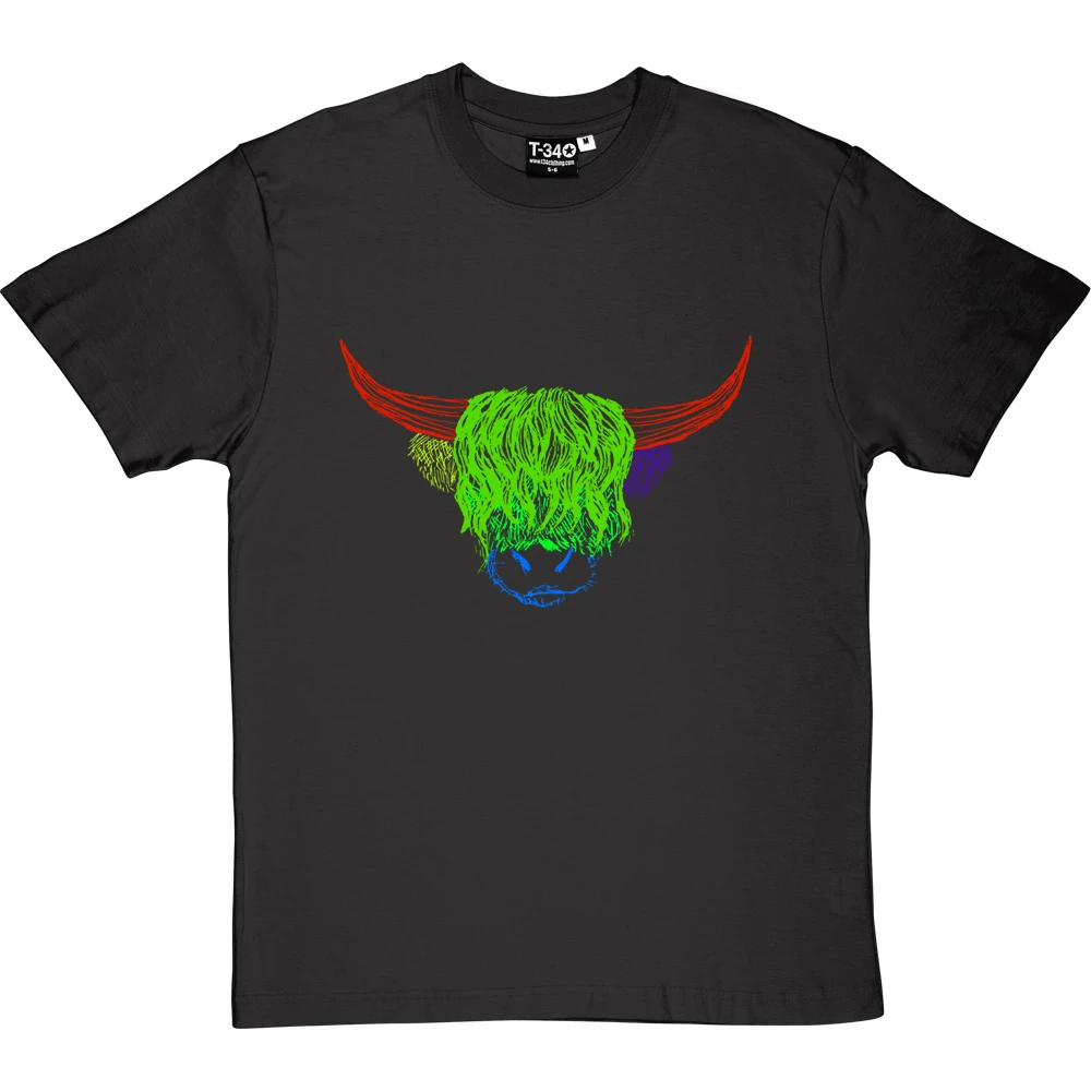 Psychedelic Cattle Variant Four T-Shirt 2 Psychedelic Cattle Variant Four T-Shirt - Image 2
