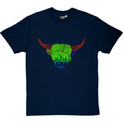 Psychedelic Cattle Variant Four T-Shirt 9 Psychedelic Cattle Variant Four T-Shirt -Tshirt Store colour cattle four tshirt navybluetshirt