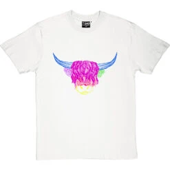 Psychedelic Cattle Variant Three T-Shirt -Tshirt Store colour cattle three tshirt whitetshirt