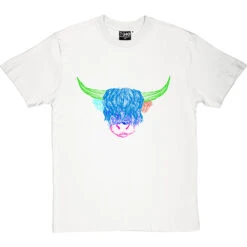 Psychedelic Cattle Variant Two T-Shirt -Tshirt Store colour cattle two tshirt whitetshirt