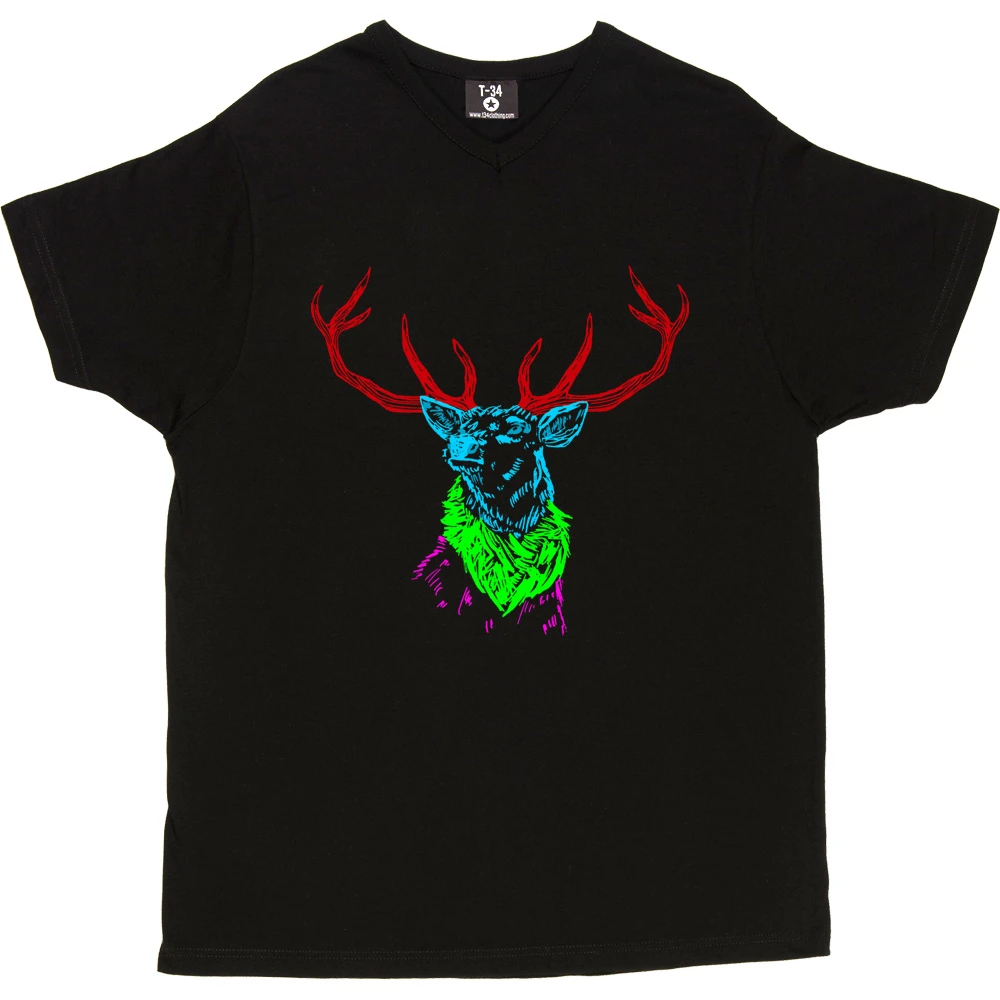 Psychedelic Deer Variant One T-Shirt 4 Psychedelic Deer Variant One T-Shirt - Image 4