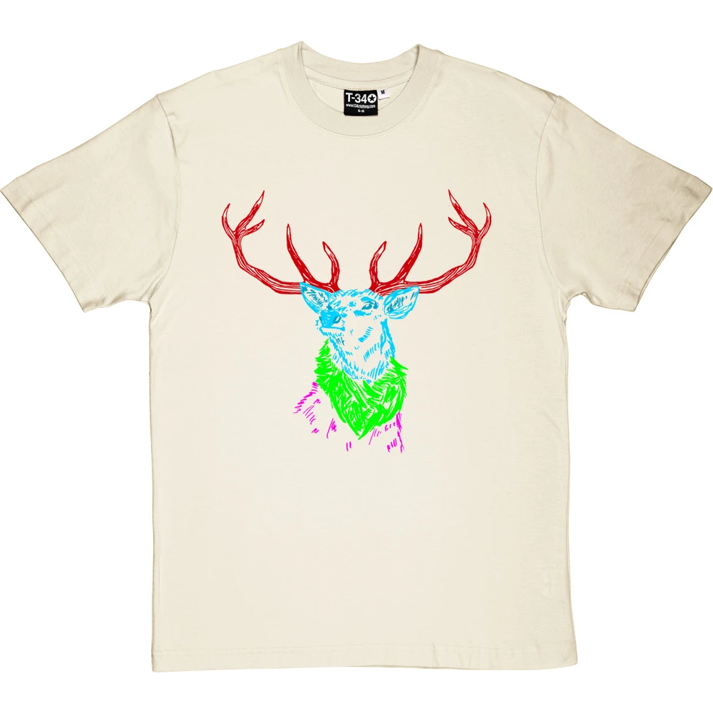 Psychedelic Deer Variant One T-Shirt 2 Psychedelic Deer Variant One T-Shirt - Image 2