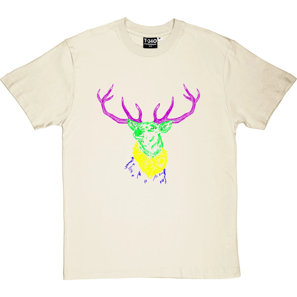 Psychedelic Deer Variant Two T-Shirt 3 Psychedelic Deer Variant Two T-Shirt - Image 3