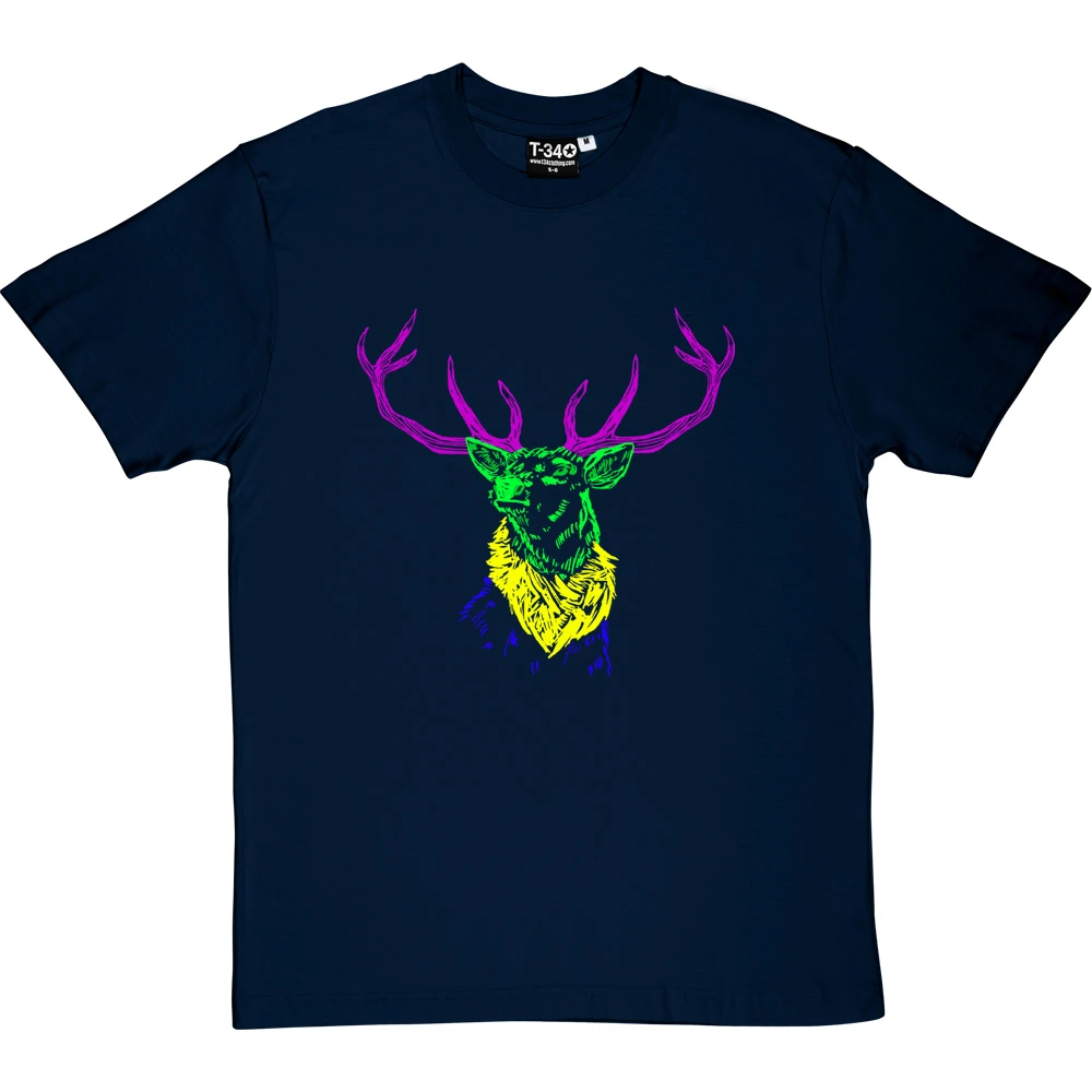Psychedelic Deer Variant Two T-Shirt 4 Psychedelic Deer Variant Two T-Shirt - Image 4