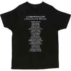 A Comprehensive Guide To Collective Nouns T-Shirt 22 A Comprehensive Guide To Collective Nouns T-Shirt -Tshirt Store comprehensive guide to collective nouns tshirt 2 black mens v neck tshirt