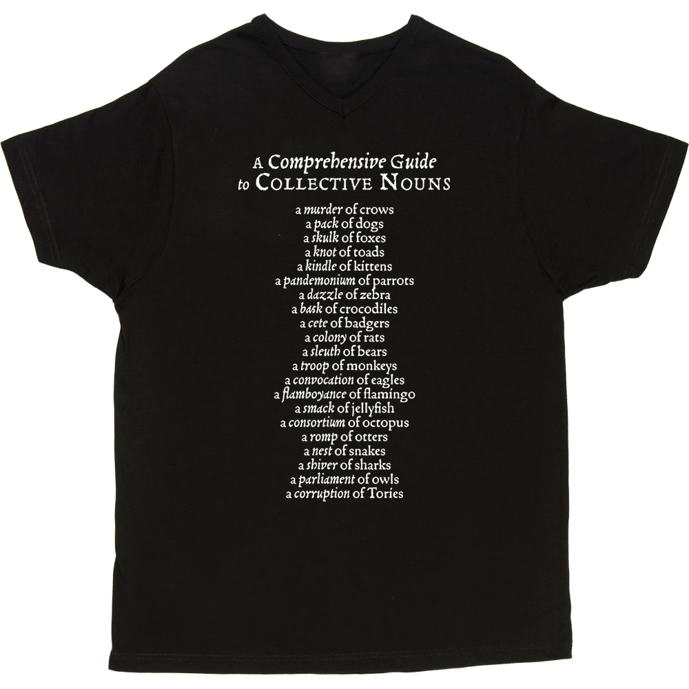 A Comprehensive Guide To Collective Nouns T-Shirt 3 A Comprehensive Guide To Collective Nouns T-Shirt - Image 3