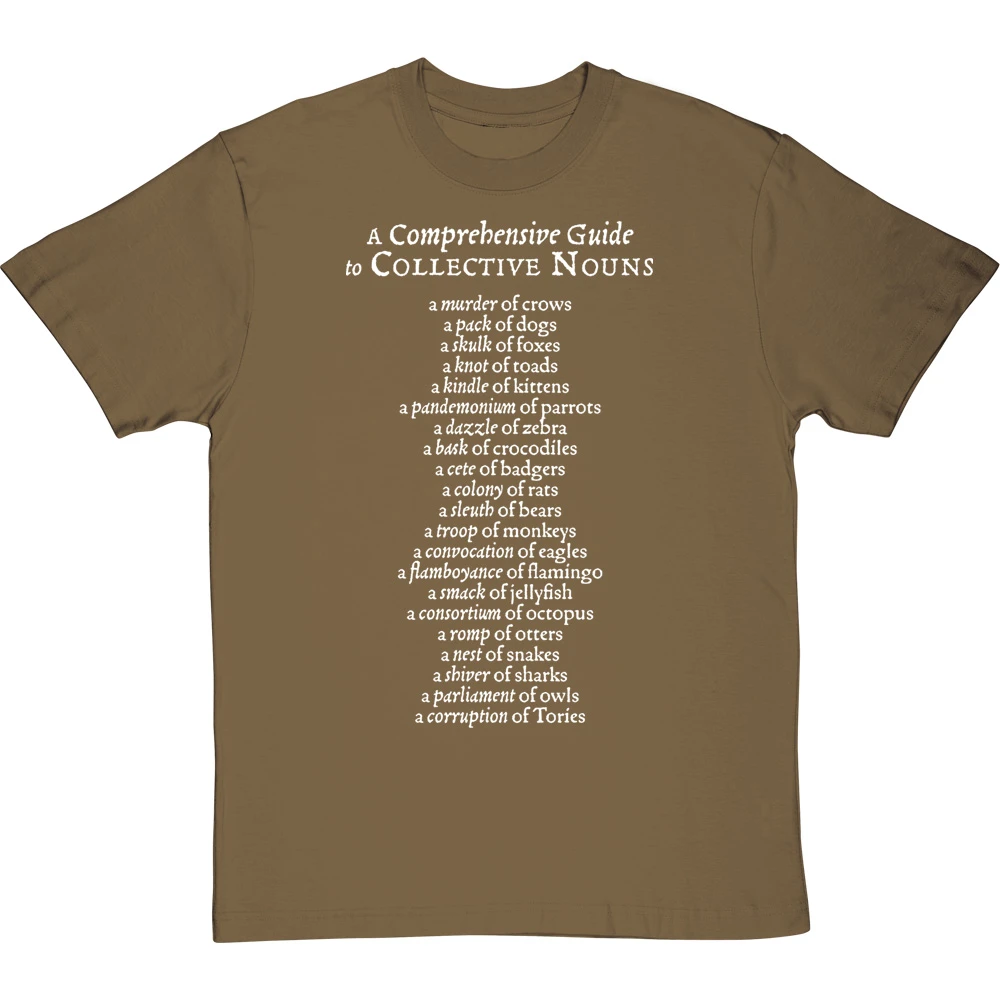 A Comprehensive Guide To Collective Nouns T-Shirt 15 A Comprehensive Guide To Collective Nouns T-Shirt - Image 15