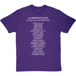 A Comprehensive Guide To Collective Nouns T-Shirt 37 A Comprehensive Guide To Collective Nouns T-Shirt -Tshirt Store comprehensive guide to collective nouns tshirt 2 purpletshirt