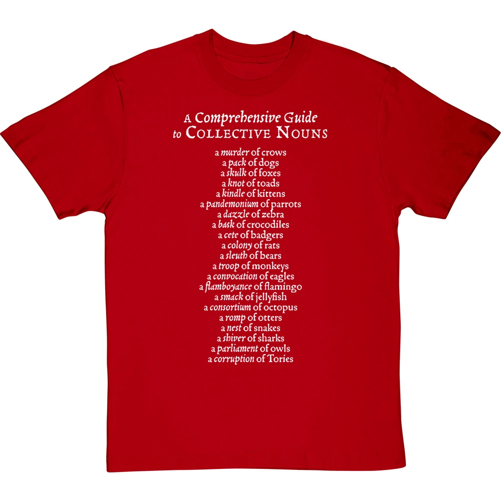 A Comprehensive Guide To Collective Nouns T-Shirt 11 A Comprehensive Guide To Collective Nouns T-Shirt - Image 11