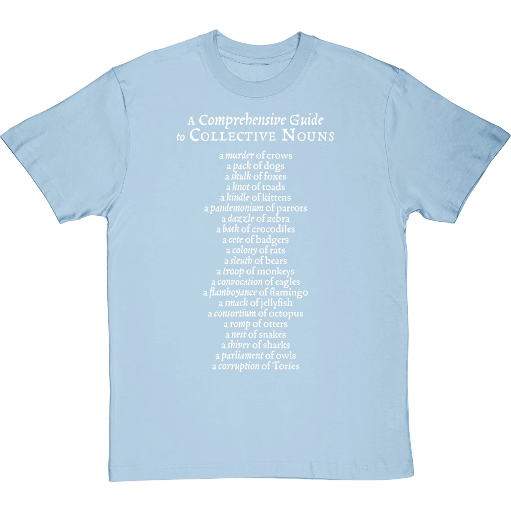 A Comprehensive Guide To Collective Nouns T-Shirt 14 A Comprehensive Guide To Collective Nouns T-Shirt - Image 14