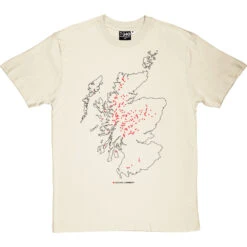 Corbetts Map T-Shirt 16 Corbetts Map T-Shirt -Tshirt Store corbetts tshirt 1 naturaltshirt