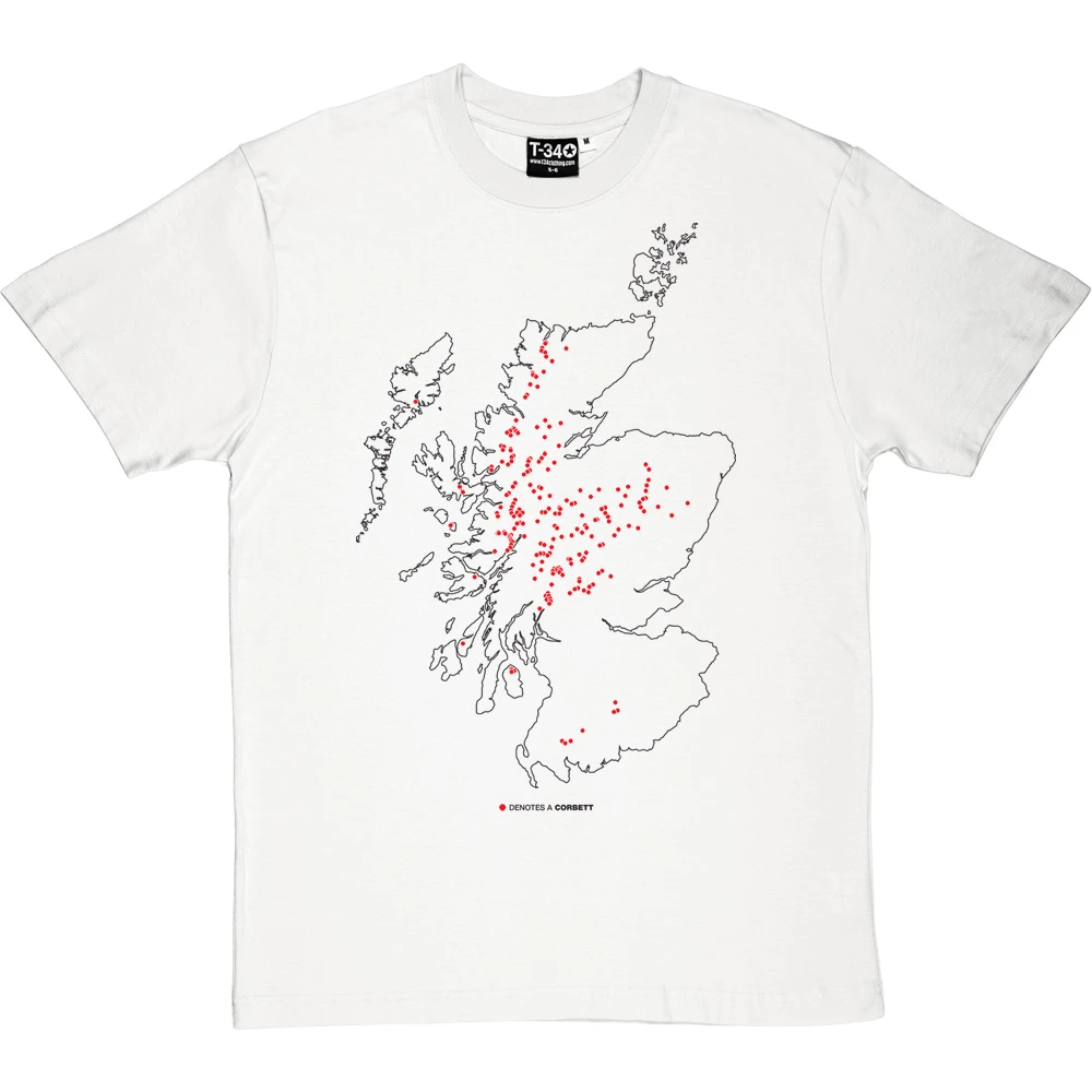 Corbetts Map T-Shirt 8 Corbetts Map T-Shirt - Image 8
