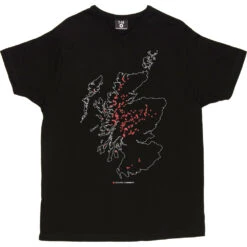 Corbetts Map T-Shirt 20 Corbetts Map T-Shirt -Tshirt Store corbetts tshirt 2 black mens v neck tshirt