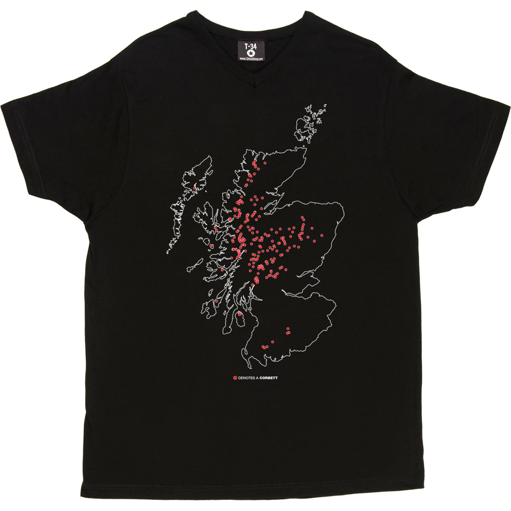 Corbetts Map T-Shirt 9 Corbetts Map T-Shirt - Image 9