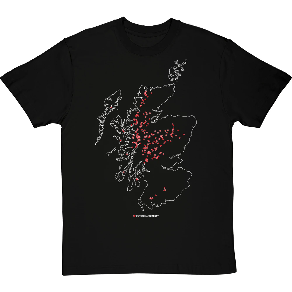 Corbetts Map T-Shirt 3 Corbetts Map T-Shirt - Image 3