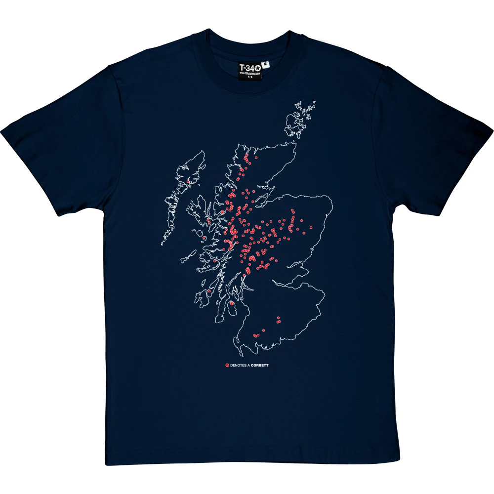 Corbetts Map T-Shirt 6 Corbetts Map T-Shirt - Image 6