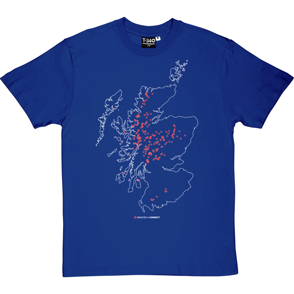 Corbetts Map T-Shirt 11 Corbetts Map T-Shirt - Image 11