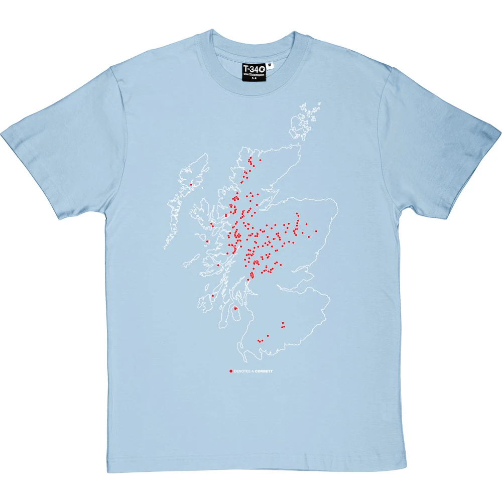 Corbetts Map T-Shirt 10 Corbetts Map T-Shirt - Image 10