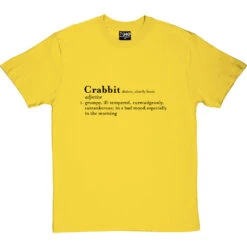 Crabbit Definition T-Shirt -Tshirt Store crabbit definition tshirt 1 yellowtshirt