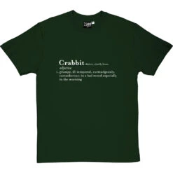 Crabbit Definition T-Shirt -Tshirt Store crabbit definition tshirt 2 bottlegreentshirt