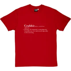 Crabbit Definition T-Shirt -Tshirt Store crabbit definition tshirt 2 redtshirt