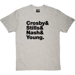 Crosby, Stills, Nash And Young Line-Up T-Shirt -Tshirt Store crosby stills nash and young tshirt 1 lightoxfordtshirt