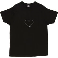 Cut-Out Heart T-Shirt -Tshirt Store cutoutheart 2 black mens v neck tshirt