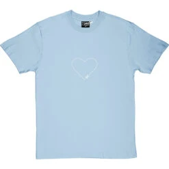 Cut-Out Heart T-Shirt -Tshirt Store cutoutheart 2 skybluetshirt