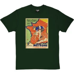 Météore Cycles 1925 Tour De France Poster T-Shirt -Tshirt Store cycles meteore 1925 tshirt bottlegreentshirt