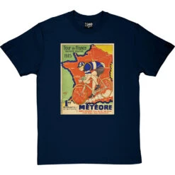Météore Cycles 1925 Tour De France Poster T-Shirt -Tshirt Store cycles meteore 1925 tshirt navybluetshirt