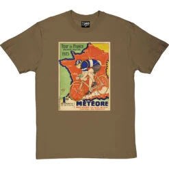 Météore Cycles 1925 Tour De France Poster T-Shirt -Tshirt Store cycles meteore 1925 tshirt olivetshirt