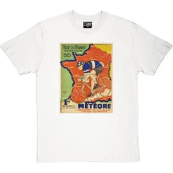 Météore Cycles 1925 Tour De France Poster T-Shirt -Tshirt Store cycles meteore 1925 tshirt whitetshirt