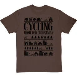 Cycling Home For Christmas T-Shirt