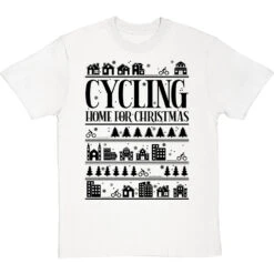 Cycling Home For Christmas T-Shirt -Tshirt Store cycling home for christmas tshirt 1 whitetshirt