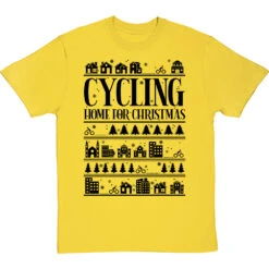 Cycling Home For Christmas T-Shirt -Tshirt Store cycling home for christmas tshirt 1 yellowtshirt