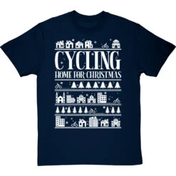 Cycling Home For Christmas T-Shirt -Tshirt Store cycling home for christmas tshirt 2 navybluetshirt