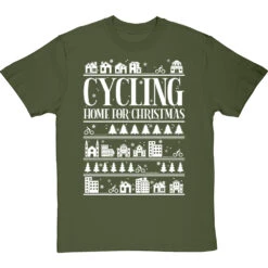 Cycling Home For Christmas T-Shirt -Tshirt Store cycling home for christmas tshirt 2 olivetshirt