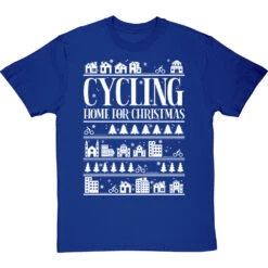 Cycling Home For Christmas T-Shirt -Tshirt Store cycling home for christmas tshirt 2 royalbluetshirt