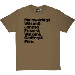 Dad's Army Line-Up T-Shirt -Tshirt Store dads army line up tshirt 1 olivetshirt