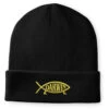 Darwin Fish Embroidered Beanie Hat